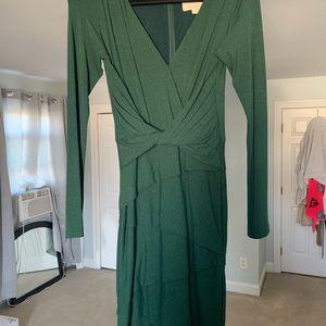 Nicole Miller Green Bodycon Style Dress